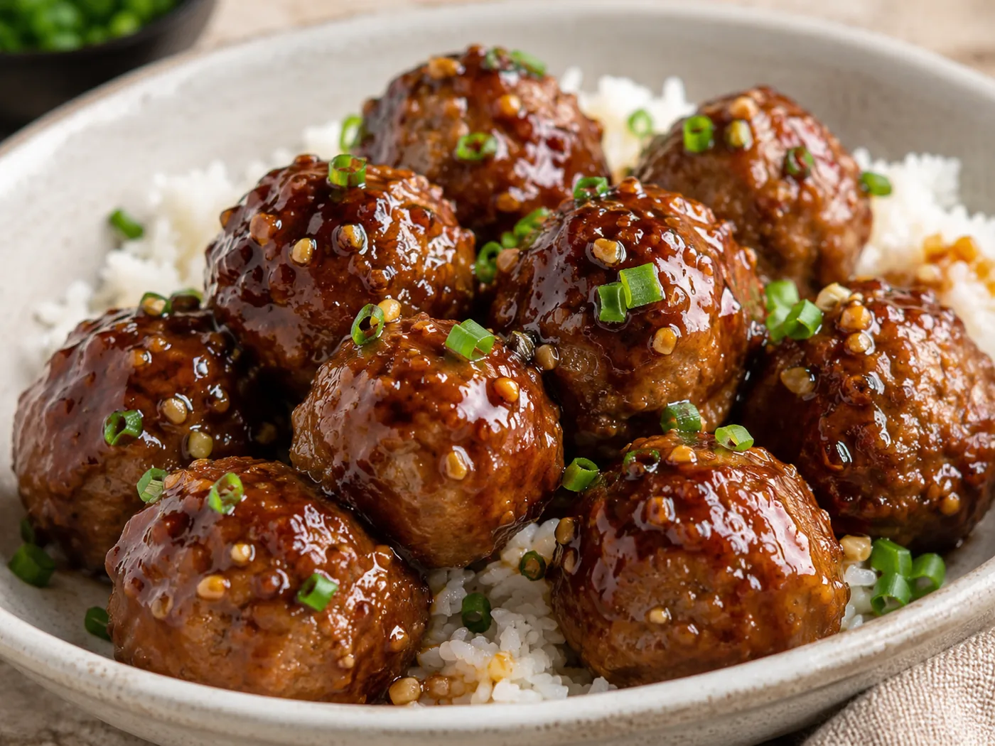 Honey-Garlic Glazed Meatballs