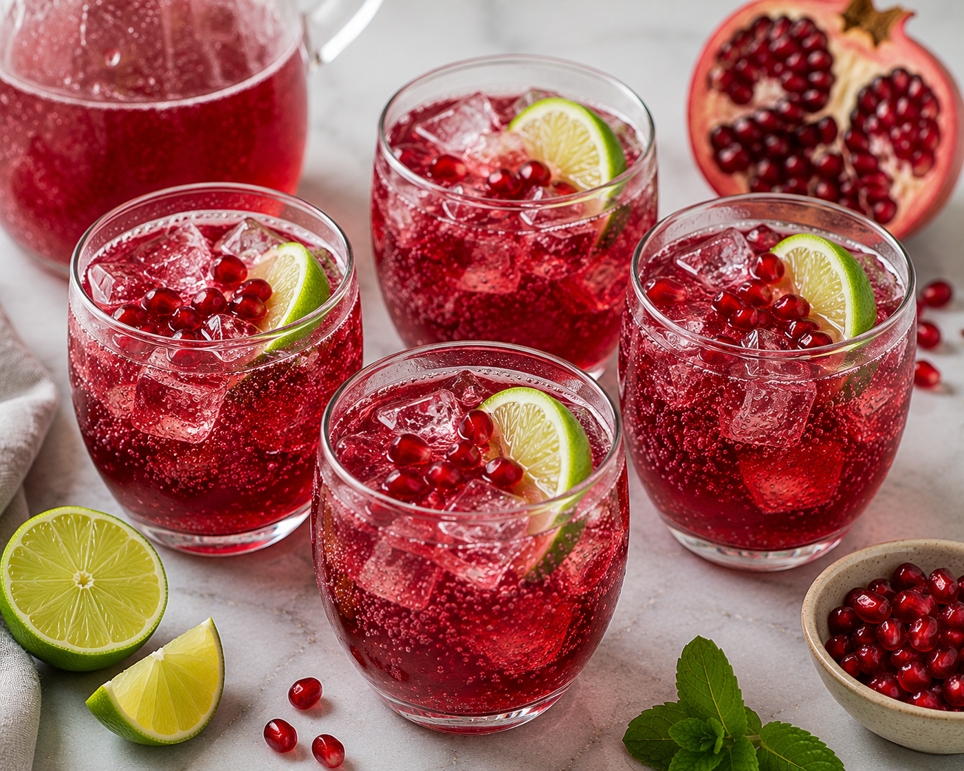 Pomegranate Lime Spritz